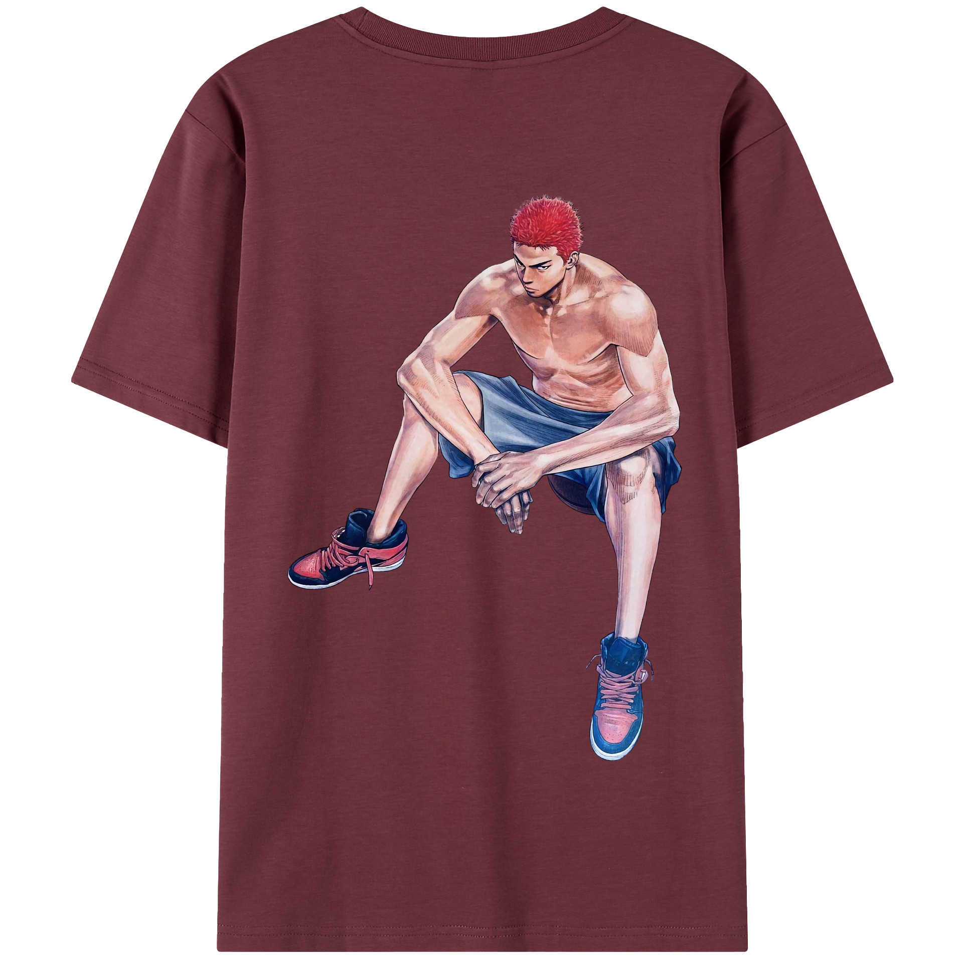 SLAM DUNK／スラムダンク 綿100％半袖Tシャツ（背面プリント）